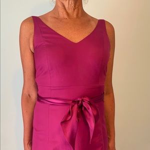 Banana Republic fuchsia dress with low back